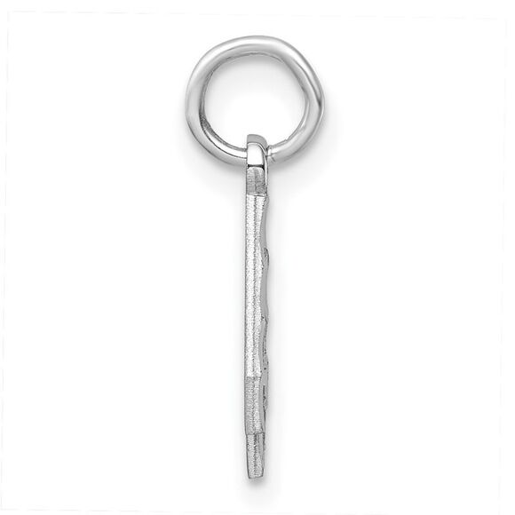 Sterling Silver, Varsity Collection, Small D/C Pendant, Number 4 - Picture 2 of 5